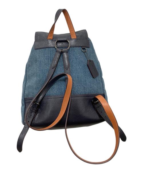 COACH（コーチ）COACH (コーチ) ターンロックデニムリュック インディゴの古着・服飾アイテム
