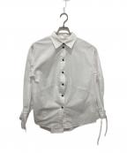 Gypsohilaジプソフィア）の古着「スラッシュブラウス」｜ホワイト