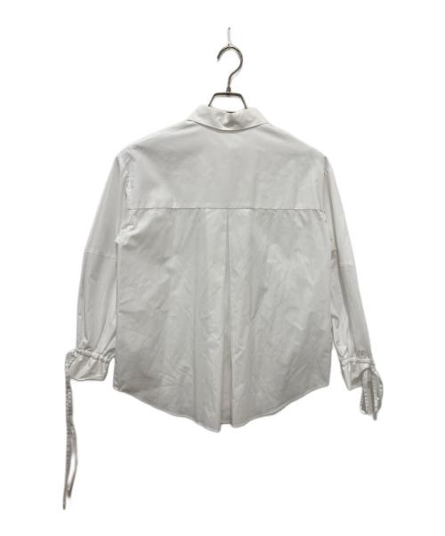 Gypsohila（ジプソフィア）Gypsohila (ジプソフィア) スラッシュブラウス ホワイト サイズ:FREEの古着・服飾アイテム