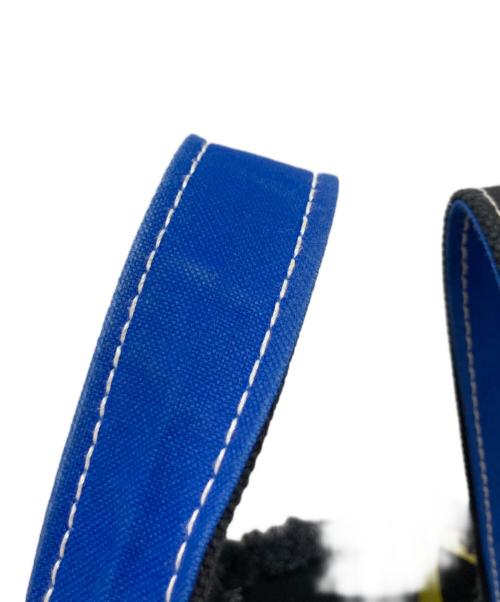 AYAKO（アヤコ）AYAKO (アヤコ) EcoSuedeToteBag ブルー×ブラックの古着・服飾アイテム