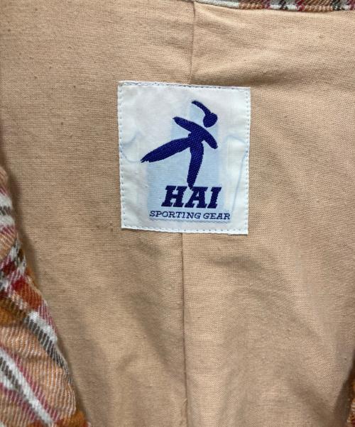 HAI SPORTING GEAR（ハイスポーツギア）HAI SPORTING GEAR (ハイスポーツギア) チェック4Bジャケット オレンジ サイズ:Mの古着・服飾アイテム