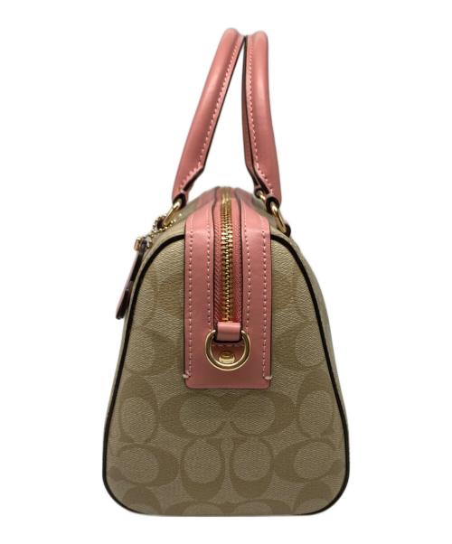 COACH（コーチ）COACH (コーチ) ローアン サッチェル シグネチャー キャンバス ベージュの古着・服飾アイテム
