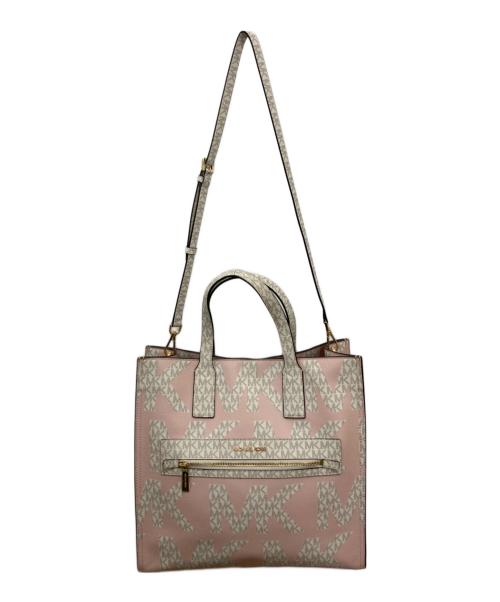 MICHAEL KORS（マイケル・コース）MICHAEL KORS (マイケル・コース) 2WAYトートバッグ ピンクの古着・服飾アイテム