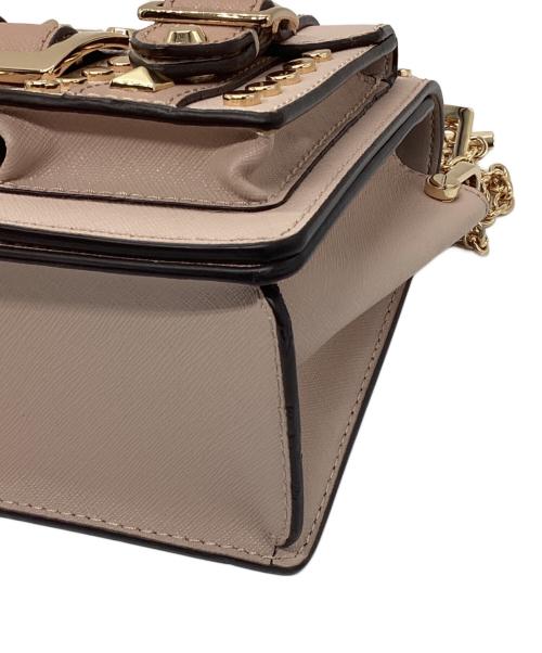MICHAEL KORS（マイケル・コース）MICHAEL KORS (マイケル・コース) スタッズチェーンショルダーバッグ ピンクの古着・服飾アイテム