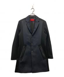 HUGO BOSS（ヒューゴ ボス）の古着「チェスターコート」｜ネイビー×ブラック
