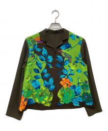 TOKUKO1erVOL（トクコプルミエヴォル）の古着「バードフラワーブラウス」｜ブラウン