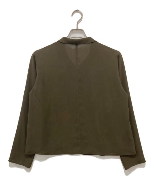 TOKUKO1erVOL（トクコプルミエヴォル）TOKUKO1erVOL (トクコプルミエヴォル) バードフラワーブラウス ブラウン サイズ:9の古着・服飾アイテム