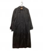 Aquascutumアクアスキュータム）の古着「ライナー付きステンカラーコート」｜ブラック