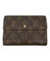 LOUIS VUITTON（ルイ ヴィトン）の古着「3つ折り財布/モノグラム ポルト トレゾール・エテュイ パピエ」｜ブラウン