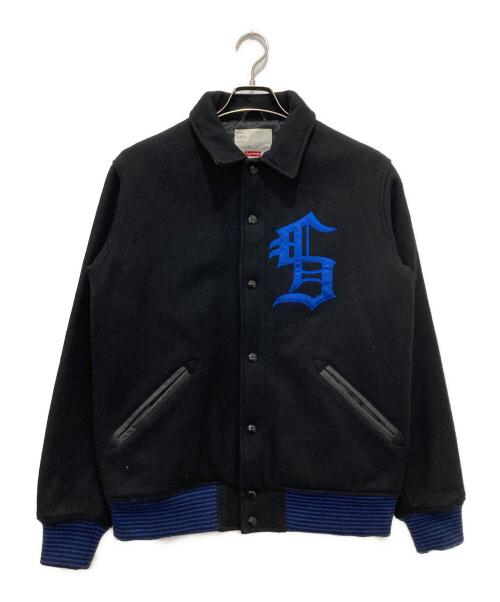 SUPREME（シュプリーム）SUPREME (シュプリーム) Hooded Varsity Jacket ブラック サイズ:Mの古着・服飾アイテム
