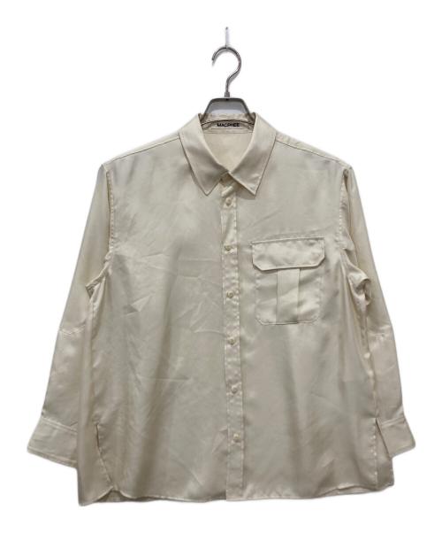 MACPHEE（マカフィー）MACPHEE (マカフィー) ワッシャーサテン アーミーシャツ ベージュ サイズ:36の古着・服飾アイテム