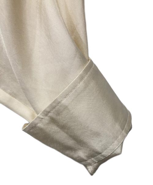 MACPHEE（マカフィー）MACPHEE (マカフィー) ワッシャーサテン アーミーシャツ ベージュ サイズ:36の古着・服飾アイテム