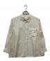 MACPHEE（マカフィー）の古着「ワッシャーサテン アーミーシャツ」｜ベージュ