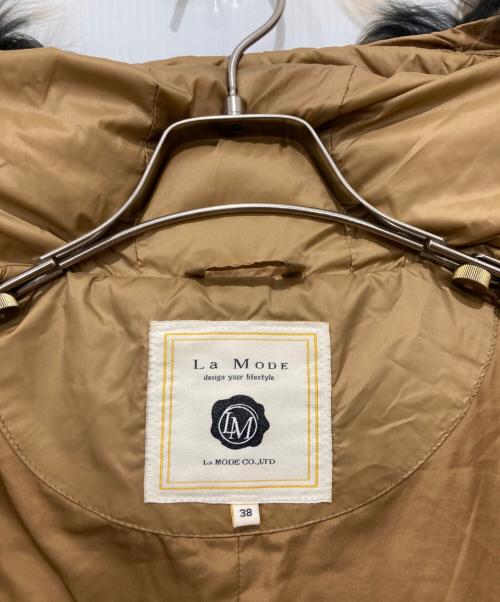La MODE（ラモード）La MODE (ラモード) ダウンコート ベージュ サイズ:38の古着・服飾アイテム