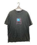 stussyステューシー）の古着「プリントTシャツ」｜ブラック