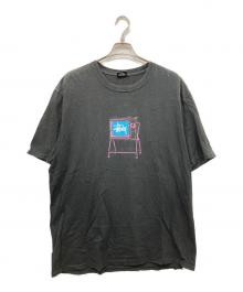 stussy（ステューシー）の古着「プリントTシャツ」｜ブラック