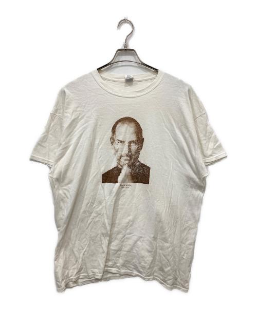 GILDAN（ギルダン）GILDAN (ギルダン) スティーブ・ジョブズ Tシャツ ホワイト サイズ:XLの古着・服飾アイテム