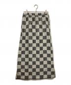 maturelyマチュアリー）の古着「チェックスカート」｜グレー