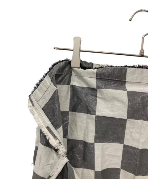 maturely（マチュアリー）maturely (マチュアリー) チェックスカート グレー サイズ:-の古着・服飾アイテム