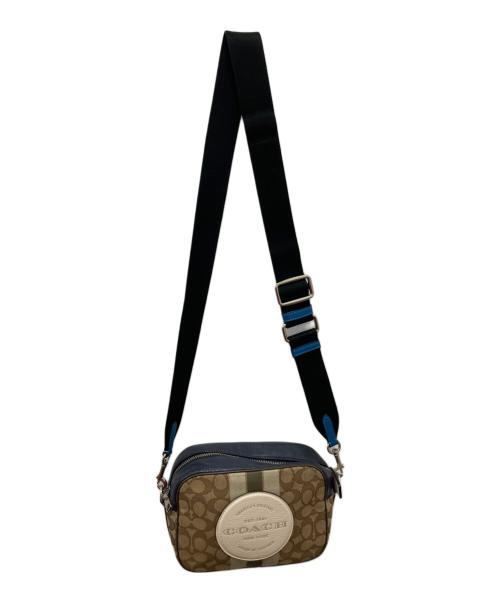 COACH（コーチ）COACH (コーチ) ショルダーバッグ ネイビー×ベージュの古着・服飾アイテム