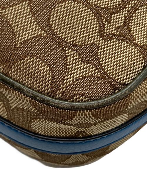 COACH（コーチ）COACH (コーチ) ショルダーバッグ ネイビー×ベージュの古着・服飾アイテム