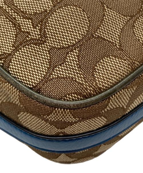 COACH（コーチ）COACH (コーチ) ショルダーバッグ ネイビー×ベージュの古着・服飾アイテム