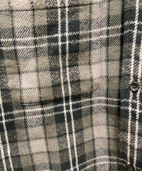 SUPREME（シュプリーム）SUPREME (シュプリーム) tartan flannel hooded shirt/23FW グレー サイズ:Lの古着・服飾アイテム
