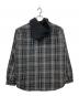 SUPREME (シュプリーム) tartan flannel hooded shirt/23FW グレー サイズ:L：10000円
