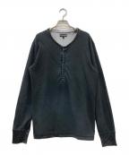 EMPORIO ARMANIエンポリオアルマーニ）の古着「ユーズド加工プルオーバー」｜ブラック