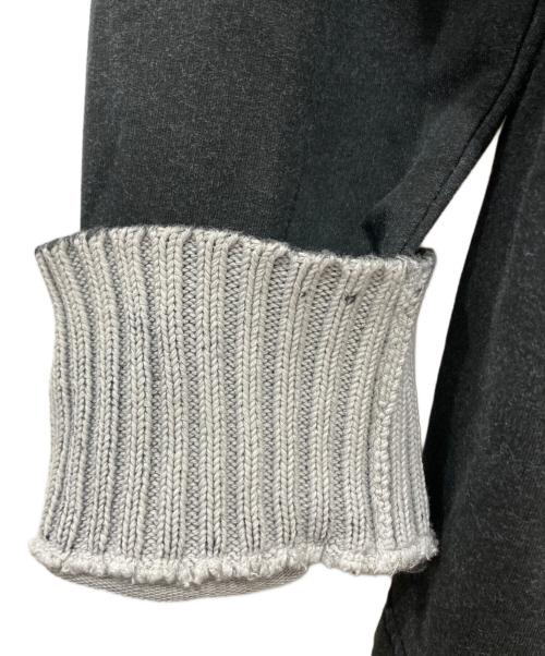 EMPORIO ARMANI（エンポリオアルマーニ）EMPORIO ARMANI (エンポリオアルマーニ) ユーズド加工プルオーバー ブラック サイズ:XXLの古着・服飾アイテム