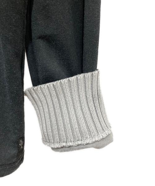 EMPORIO ARMANI（エンポリオアルマーニ）EMPORIO ARMANI (エンポリオアルマーニ) ユーズド加工プルオーバー ブラック サイズ:XXLの古着・服飾アイテム