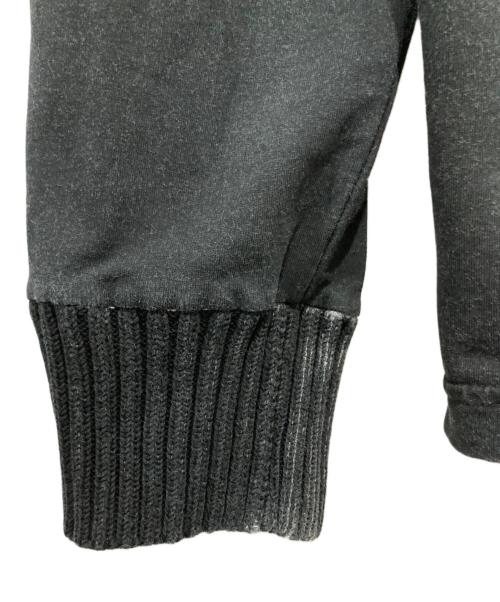 EMPORIO ARMANI（エンポリオアルマーニ）EMPORIO ARMANI (エンポリオアルマーニ) ユーズド加工プルオーバー ブラック サイズ:XXLの古着・服飾アイテム