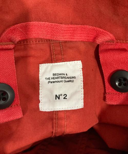 BEDWIN &THE HEARTBREAKERS（ベドウィンアンドザ ハートブレイカーズ）BEDWIN &THE HEARTBREAKERS (ベドウィンアンドザ ハートブレイカーズ) ミリタリーコート レッド サイズ:2の古着・服飾アイテム