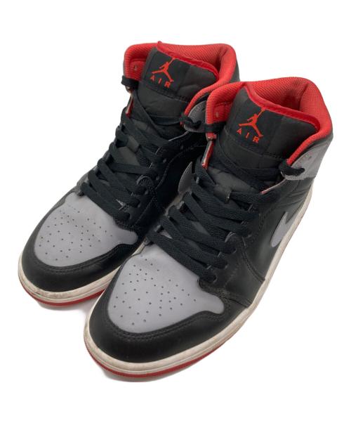 NIKE（ナイキ）NIKE (ナイキ)  Air Jordan 1 Mid グレー×ブラック サイズ:28ｃｍの古着・服飾アイテム