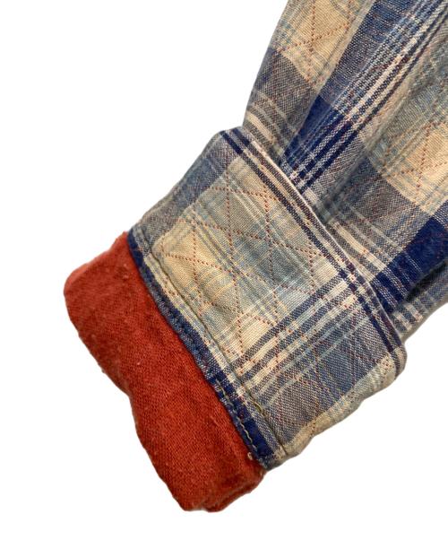 SUGAR CANE（シュガーケーン）SUGAR CANE (シュガーケーン) チェックシャツ ブルー×ホワイト サイズ:記載なしの為実寸参照の古着・服飾アイテム