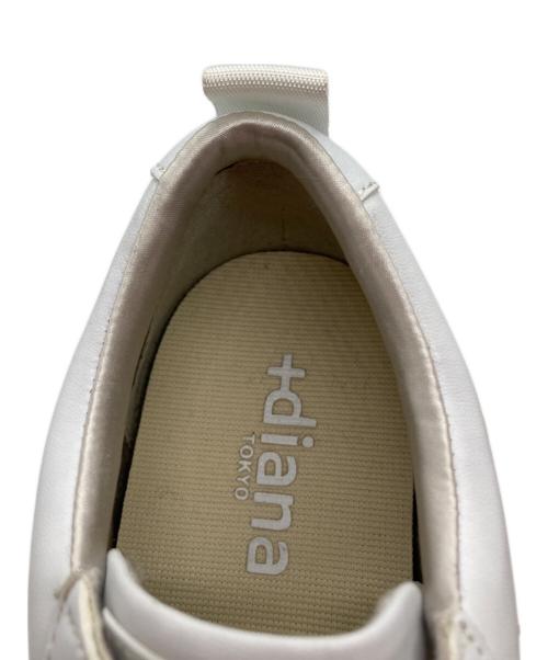 +DIANA（プラスダイアナ）+DIANA (プラスダイアナ) インヒールスニーカー ホワイト サイズ:22.5ｃｍの古着・服飾アイテム