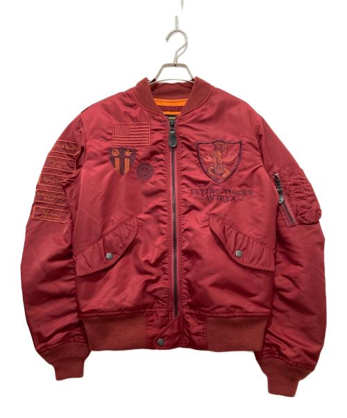 AVIREX（アヴィレックス）AVIREX (アヴィレックス) L-2Aフライトジャケット レッド サイズ:Lの古着・服飾アイテム