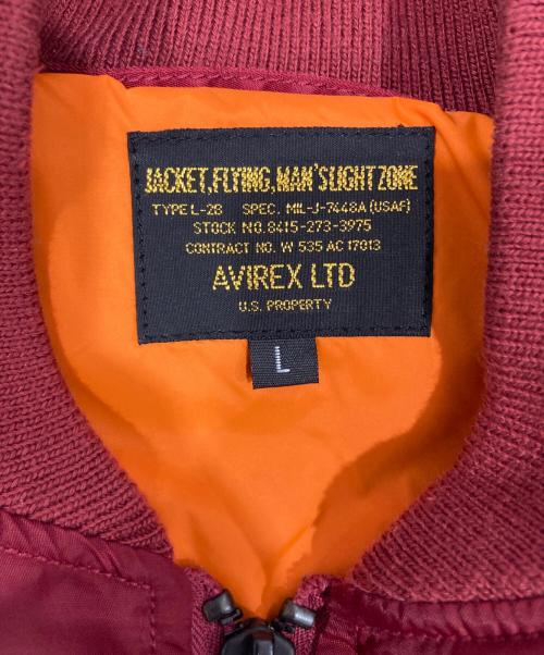 AVIREX（アヴィレックス）AVIREX (アヴィレックス) L-2Aフライトジャケット レッド サイズ:Lの古着・服飾アイテム