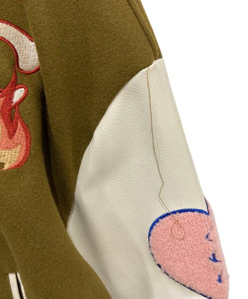 HARSH AND CRUEL（ハーシュアンドクルーエル）HARSH AND CRUEL (ハーシュアンドクルーエル) スタジャン カーキ サイズ:Mの古着・服飾アイテム