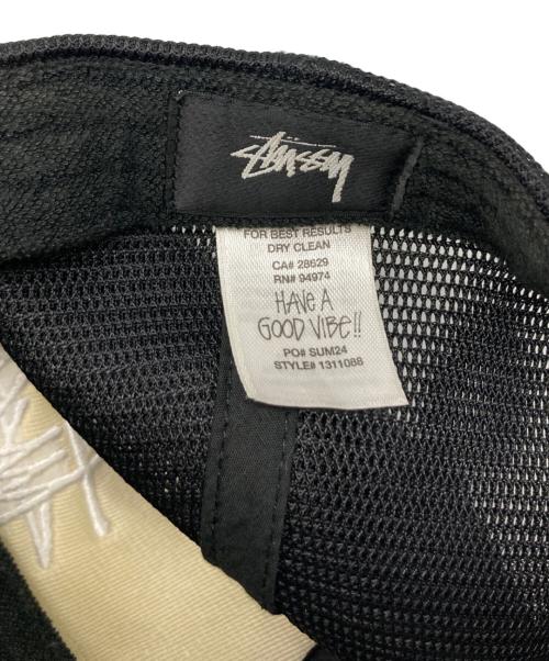stussy（ステューシー）stussy (ステューシー) Big Basic Trucker Cap ブラックの古着・服飾アイテム