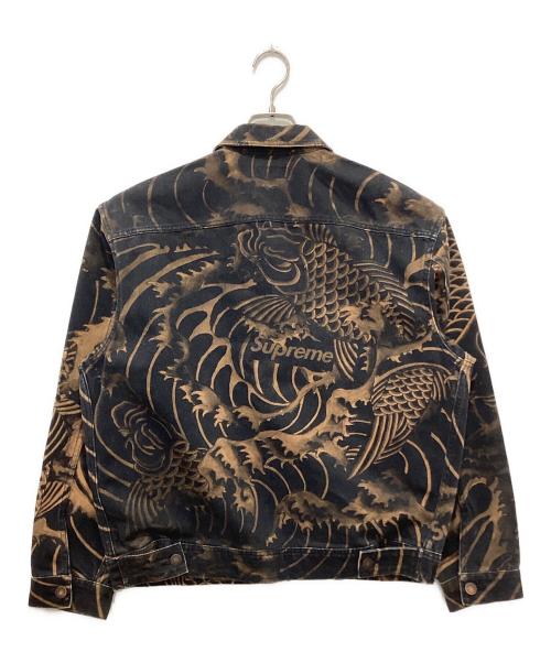 SUPREME（シュプリーム）SUPREME (シュプリーム) Waves Work jacket/20SS ブラウン×ブラック サイズ:Mの古着・服飾アイテム