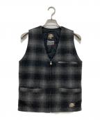 CHALLENGERチャレンジャー）の古着「オンブレチェックベスト」｜ブラック
