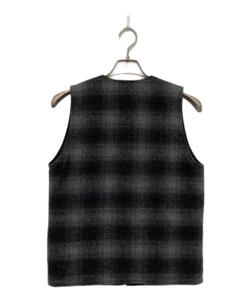 CHALLENGER（チャレンジャー）CHALLENGER (チャレンジャー) オンブレチェックベスト ブラック サイズ:Sの古着・服飾アイテム