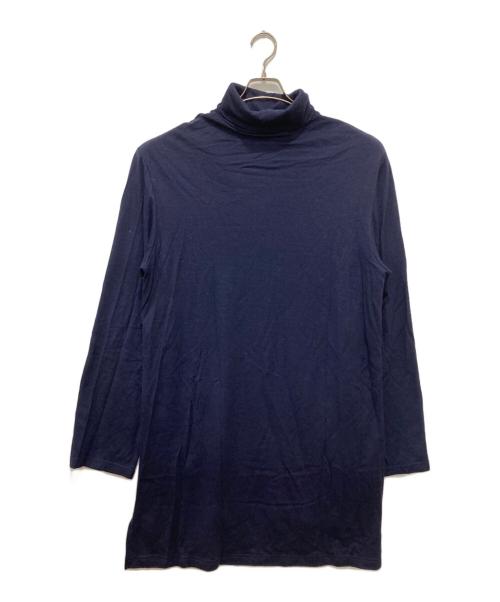 GROUND Y（グラウンドワイ）GROUND Y (グラウンドワイ) タートルネックロングニット ネイビー サイズ:3の古着・服飾アイテム