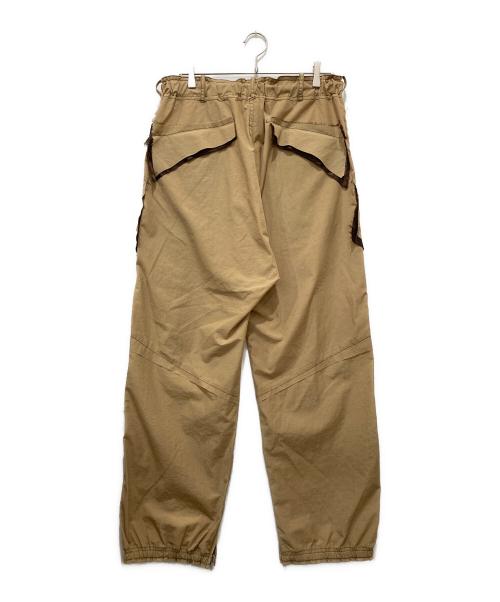 sulvam（サルバム）sulvam (サルバム) ナイロンデザインパンツ ベージュ サイズ:Mの古着・服飾アイテム