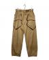 sulvam（サルバム）の古着「ナイロンデザインパンツ」｜ベージュ