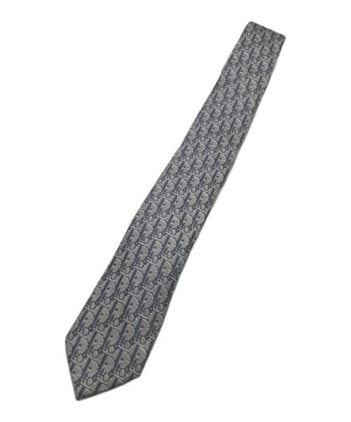 Dior（ディオール）DIOR (ディオール) トロッター柄ネクタイ グレー サイズ:下記参照の古着・服飾アイテム