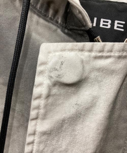 LIBERE（リベーレ）LIBERE (リベーレ) HOODED ZIPPER COAT ホワイト×ブラック サイズ:3の古着・服飾アイテム