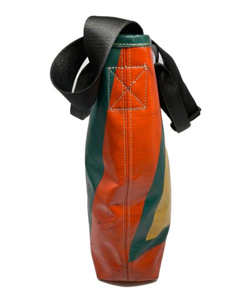 FREITAG（フライターグ）FREITAG (フライターグ) ダメージ加工2wayトートバッグ イエロー×レッドの古着・服飾アイテム