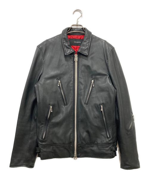 nano・universe（ナノ・ユニバース）nano・universe (ナノ・ユニバース) シングルライダースジャケット ブラック サイズ:Lの古着・服飾アイテム